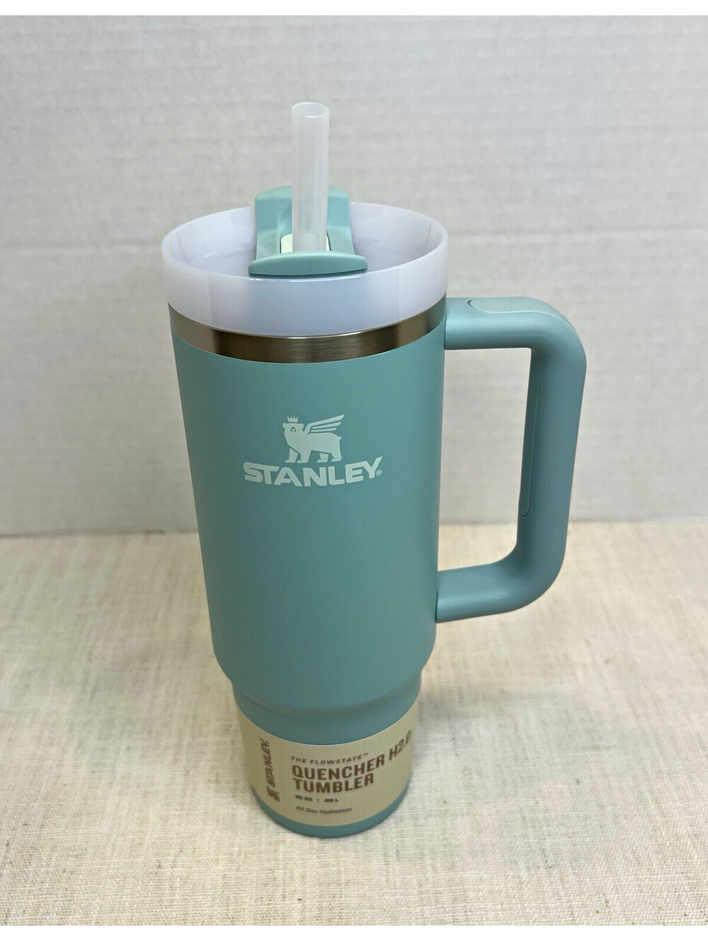 Stanley Quencher H2.0 30 oz Tumbler w/ Handle Twist Lid & Straw | Seafoam